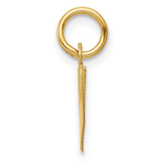 14k Yellow Gold, Ella Collection, Small Fancy Script Initial W Pendant - Picture 2 of 4